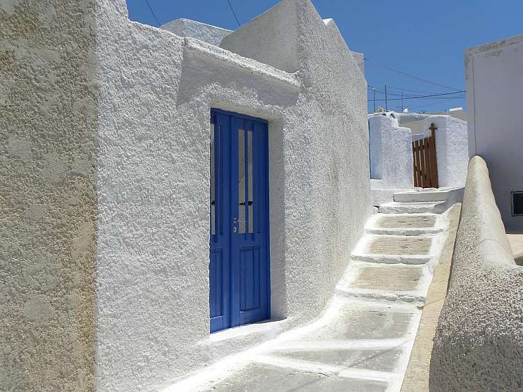 Tipica casa bianca di Santorini